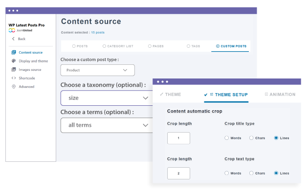 Customize the recent custom post types design