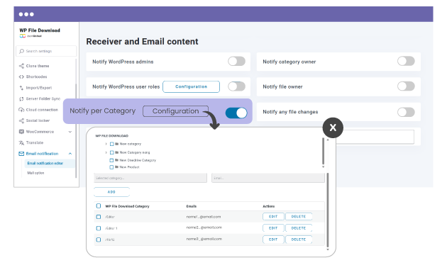 Notification when a file is downloaded by a user