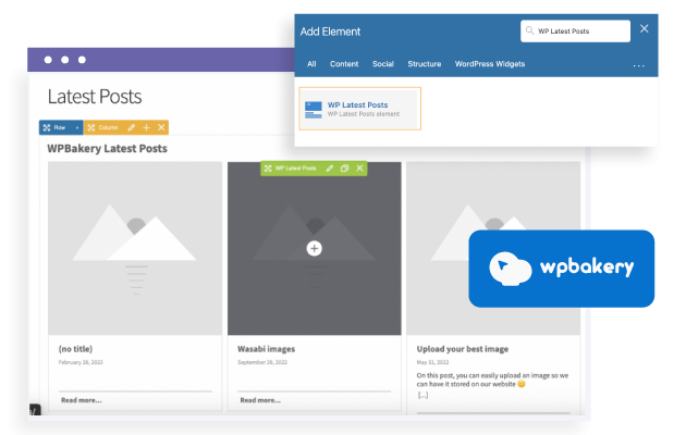Load your latest news in WPBakery with other methods