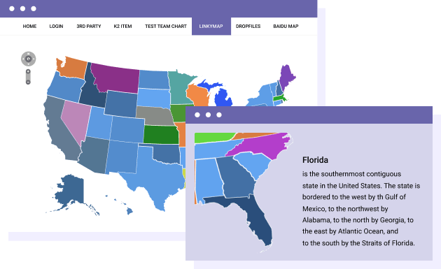 Zoom in and Zoom out on Vector Map