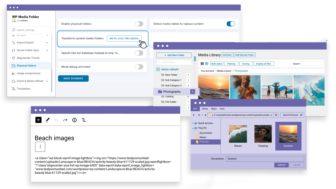 Transform WordPress media into physical folders banner