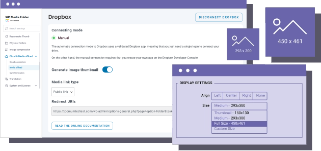 Generate and move media thumbnails to Dropbox