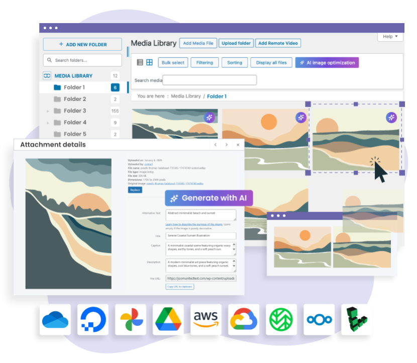 WP Media Folder, media folder and gallery plugin for WordPress