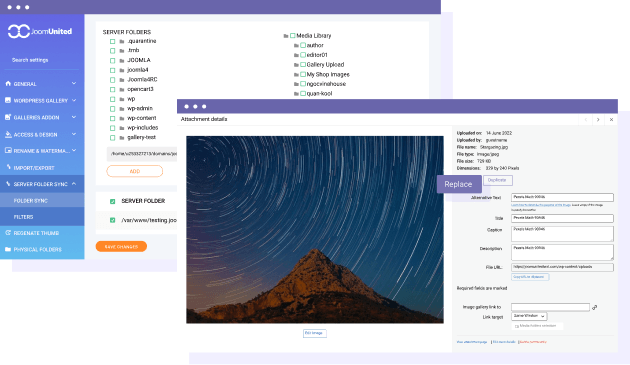 Media synchronization on media file replacement