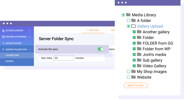 Synchronize server folders with WordPress media folders