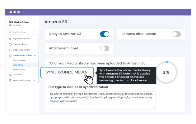 How does The Amazon S3 offload connection works?