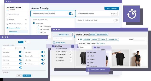 Limit access to media folder for shop managers