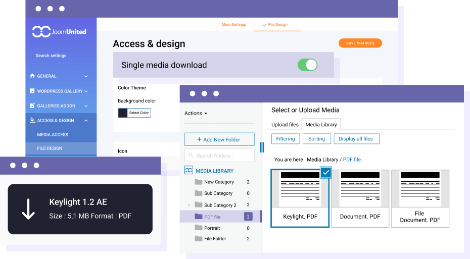 Insert PDF as Designed Button