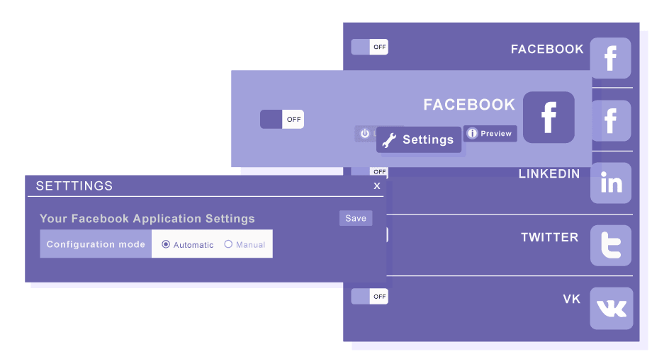 Easy Social Networks Connection