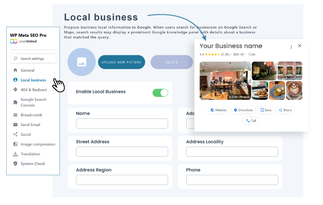WordPress local business SEO