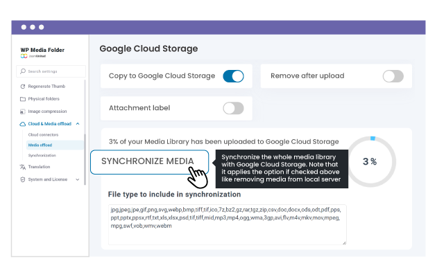 How does The Google Cloud offload connection works?