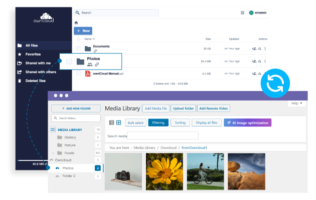 Two-Way Synchronization Between WordPress and OwnCloud