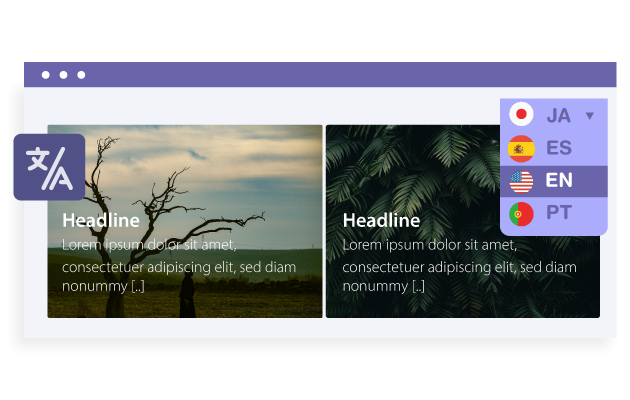 Integrated with WordPress Multisite and multilingual websites