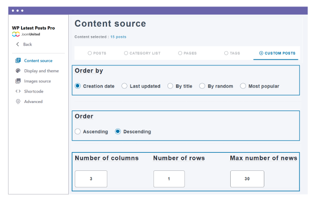 WooCommerce latest products advanced filters