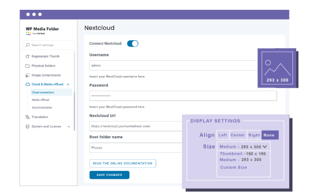 Generate and move media thumbnails to Nextcloud