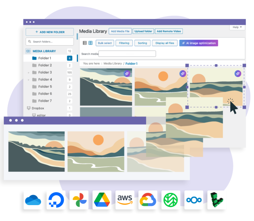 WP Media Folder, media folder and gallery plugin for WordPress