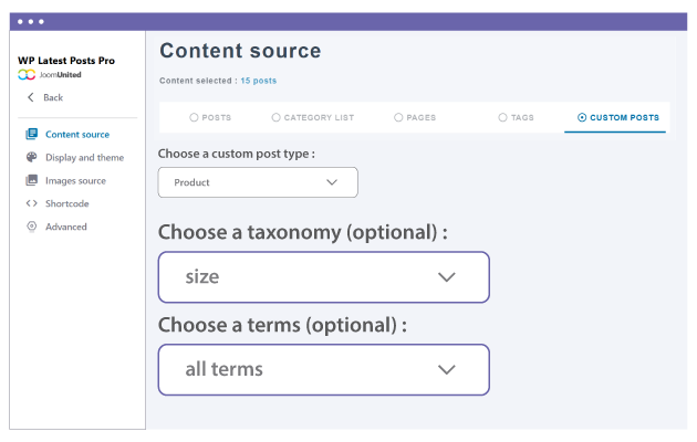 WooCommerce terms to filter latest product by category