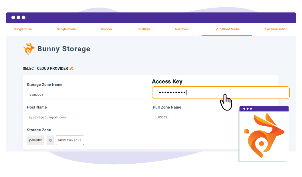 Connect Bunny Storage in a Few Clicks