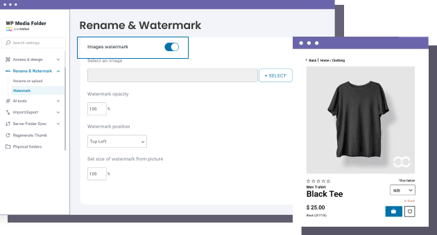 Apply watermark on your WooCommerce pictures