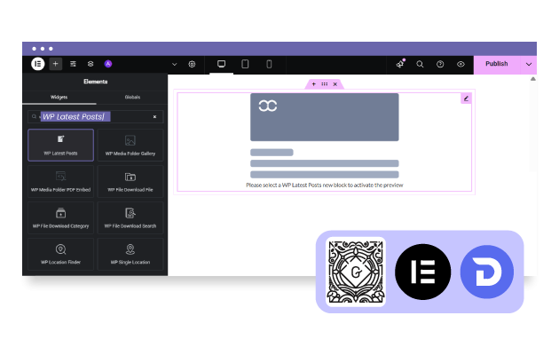 Load your latest news in Elementor with other methods