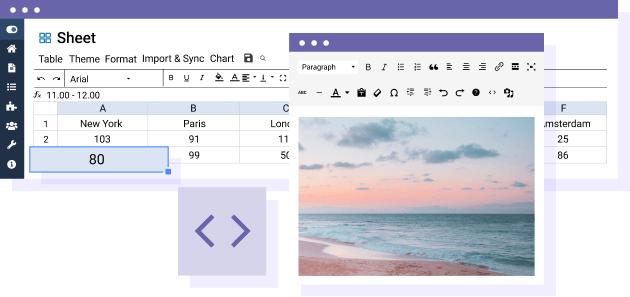 Insert images and plugin content in WordPress table cells