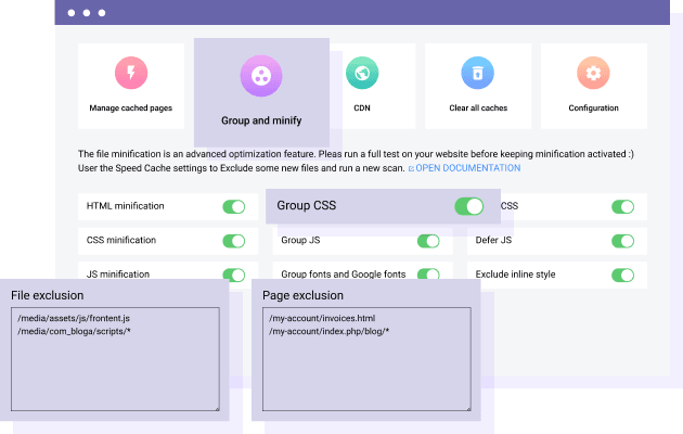 Joomla Resources Group, Minification & Defer Loading